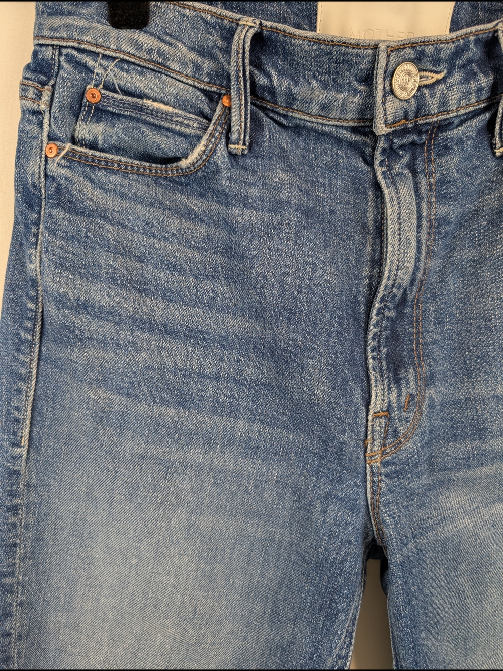 MOTHER SUPERIOR The Dazzler Jeans Cowboys Don’t Cry Wash 27 - Picture 4 of 12